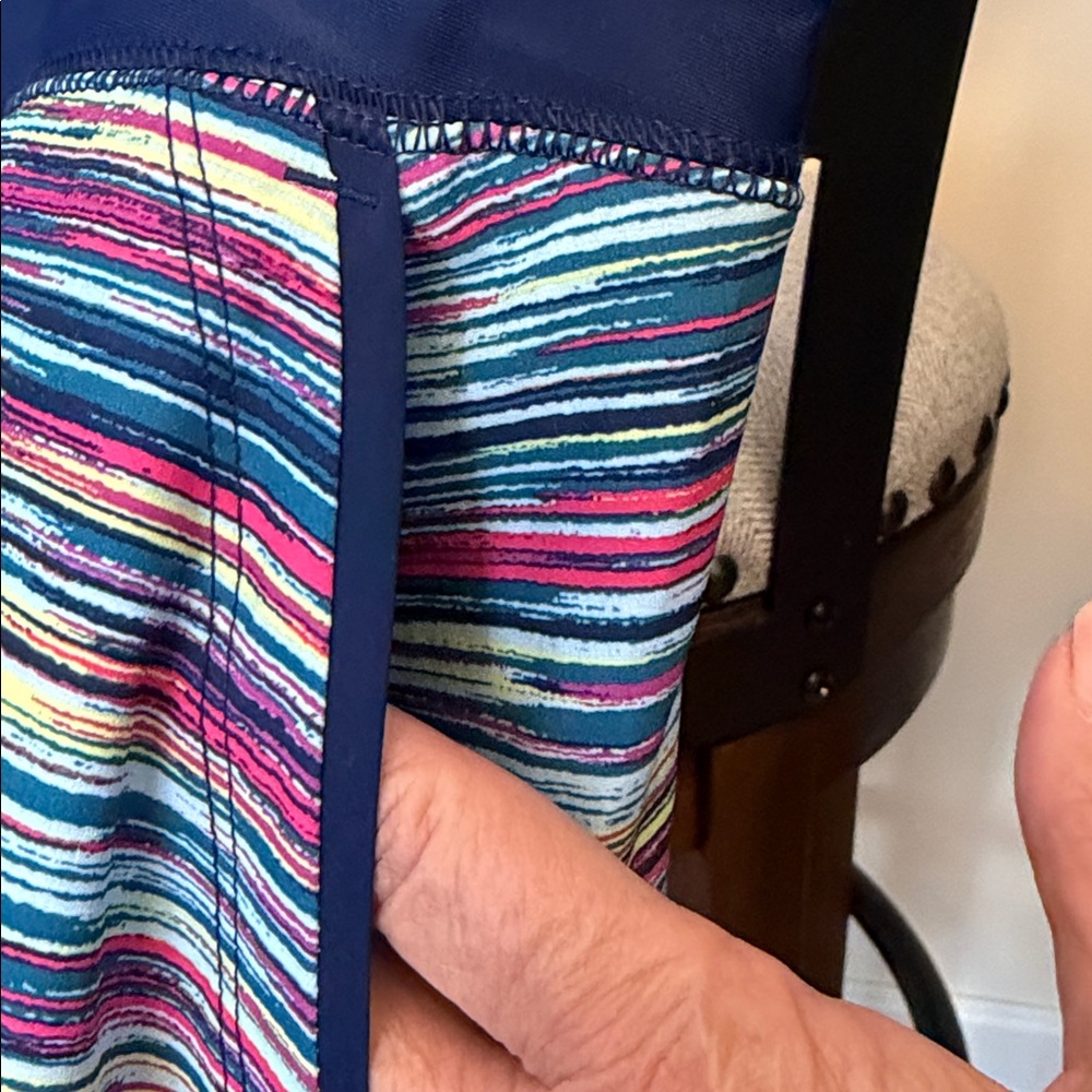 Lands' End Multicolor Striped Swim Skirt - Picture 4 of 6